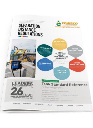 Guide for separation distance regulations for fuel storage tanks