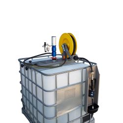 3:1 air operated  ibc kits top mount with hose reel and electronic metered oil nozzle
