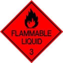 Hazchem  S/A PVC diamond Sign for drums or packaging. 100 x 100. Pack of 5.