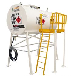 Overhead Steel Petrol Tanks with Platform and stand