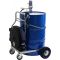 5:1 Pump with suction, 10.5 Mtr hose reel, metered oil nozzle and drum trolley