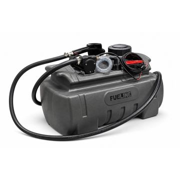 Fueline 100L poly diesel ute tank complete with 12V pump, 4m hose and automatic nozzle.