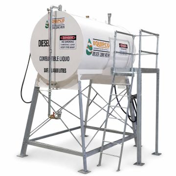 Overhead Steel Diesel Tank with platform and stand