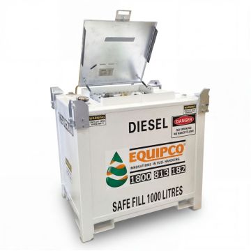 1000 Litre self bunded diesel tank with fill hatch
