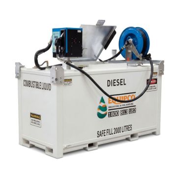 2000 Litre self bunded diesel tank with fill hatch