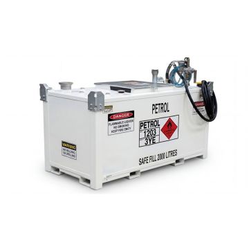 2000 Litre self bunded petrol tank with fill hatch